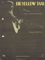 Big Yellow Taxi Joni Mitchell Original Rare Sheet Music Please Read