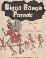 Bigga Banga Parade African Politically Incorrect Old Sheet Music