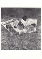 Bill Brandt Fashion At Sea Siesta Polka Dot Beach Fashion Postcard