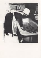 Bill Brandt WW2 French Maid Palourmaid Preparing A Bath 1982 Private Invitation Postcard
