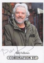 Bill Fellows Coronation Street RARE Hand Signed Cast Card Photo