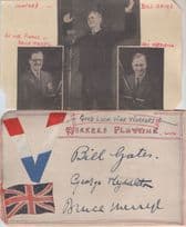 Bill Gates Bobby Howes Variety Hall 6x Music WW2 Autograph s