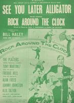 Bill Haley Rock Around The Clock See You Later Alligator 2x EX Sheet Music s
