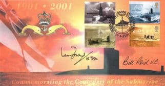 Bill Reid Ian Fraser MULTI Royal Navy Submarine Hand Signed FDC