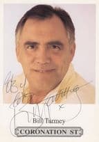 Bill Tarney Coronation Street RARE Hand Signed Cast Card Photo