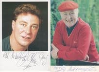 Bill Waddington Gary Mallet 2x Coronation Street Hand Signed Photo s