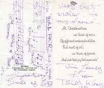 Bill Wray Mad DC Cartoonist Comic Hand Signed Christmas Card & Artwork etc