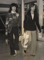 Bill Wyman Rolling Stones Heathrow Airport 1972 King Charles Press Photo