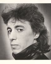 Bill Wyman Rolling Stones Leather Jacket 1980 Portrait London Fox TV Times Press Photo