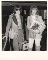 Bill Wyman Rolling Stones London Heathrow Airport 1973 France LP Press Photo
