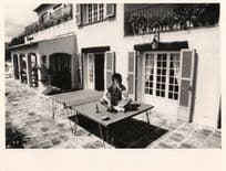 Bill Wyman Rolling Stones Smoking Drinking On Hotel Table Tennis TV Times Press Photo