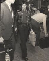 Bill Wyman Rolling Stones West Indies Heathrow London Airport Large Press Photo