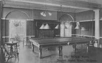 Billiard Pool Room Seacroft Hydro Hotel Skegness Lincs Old Postcard