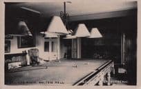 Billiard Room Bolton Hall Yorkshire Old Real Photo Postcard