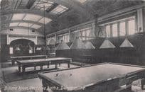 Billiard Room Carnegie Baths Dunfermline Scotland Old Postcard