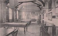 Billiard Room Caxton Home Deal Kent Pool Snooker Antique Postcard