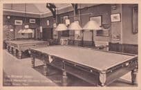 Billiard Room Caxton Seaside Home Deal Kent Snooker Antique Postcard