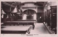 Billiard Room Dunfermline Carnegie Institute Scottish Old Postcard