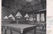 Billiard Room Grand Hotel Clacton On Sea Essex Old Postcard