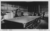 Billiard Room Maxstoke Castle Birmingham Old RPC Postcard