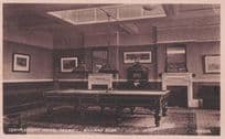 Billiard Room Pegwell Convalescent Home Kent Old Postcard