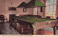 Billiard Room Railway Convalescent Home Herne Bay Vintage Colour Postcard