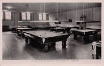 Billiard Room United Services Centre BC Canada Old RPC Postcard