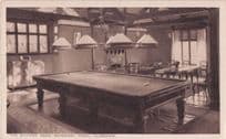 Billiard Room Watersford Hotel Ullswater Cumbria Old Postcard