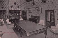 Billiard Snooker Room at Snowdon Simla Hospital Indian Old Postcard