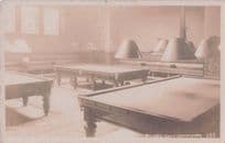 Billiard Snooker Room Craiglands Yorkshire Real Photo Old Postcard