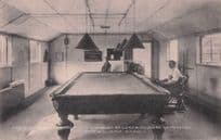 Billiard Sports at Disabled Sailors & Soldiers Home Sandgate Kent Postcard