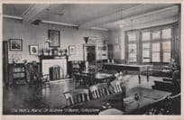 Billiard Table at Mens Ward St Andrews Home Folkestone Kent Postcard