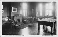 Billiard Table Room at Ilkley Hospital Yorkshire Old RPC Postcard