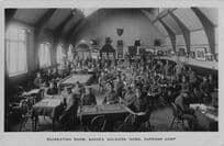 Billiards Draughts Board Game Room Soldiers Home Curragh Camp Irish Old Postcard