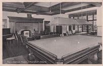Billiards Room Churchill Court Sevenoaks Kent Old Postcard