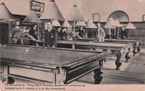 Billiards Room Young Mens Christian Association South Africa WW2 Old Postcard