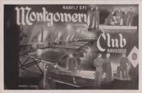 Billiards Tables Darts Montgomery Club Brussels Belgium Old RPC Postcard