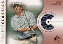 Billy Andrade Course Classics 2003 Authentic Worn PGA Tour Golf Shirt Card