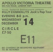 Billy Connolly Jock Rap Vintage 1983 Tour London Ticket