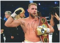 Billy Joe Saunders Boxer Boxing Giant 12x8 Hand Signed Photo