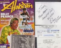 Billy Pearce Live At Bradford Hull Theatre Cinderella Hand Signed Flyer Bundle