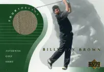 Billy Ray Brown Original Shirt Golf Tour Rare Limited Threads Card