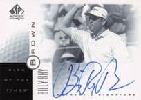 Billy Ray Brown Sign Of The Times Hand Signed 2001 SP Golf Autograph Card