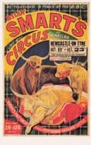 Billy Smarts Circus Menagerie Newcastle BBC Filmed Poster Postcard