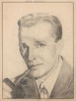 Bing Crosby Hollywood Film Actor Vintage Large 9x7 Rare Hand Art Drawing