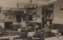 Binnenzich Van De Herberg Restaurant Belgium Real Photo Postcard