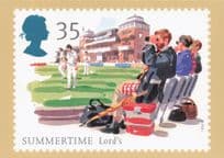 Binoculars at Lords Cricket Ground Summer 1994 Painting Postcard