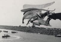 Birdman Competition 1973 Flight Flying Men Award Photo Rare Postcard