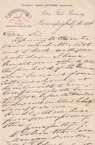 Birmingham Atkinsons Brewery Alcohol Beer Antique Victorian Letter
