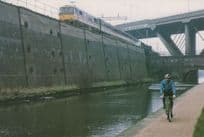 Birmingham Black Canal Cycleway Bicycle Lane Path Postcard